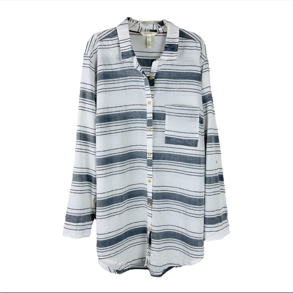 Matilda Jane Lightweight Button-Up shirt, Size Small